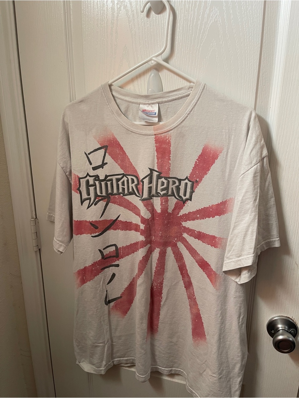 Vintage 2000s Japanese guitar hero tee
